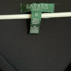 Ralph Lauren black dress. Green tagged. Size 10.